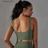 Aktivt underkläder para praia 10 färg kvinnor mjuk sport bh u-hals rem skönhet baks sport bh nylon bra topp gym sexig tight fitness yoga brac24320