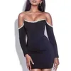 2021 Solid Axless Fold Rhine Stone Elegant Ladies Women Bandage Dress Zipper Evening Club Bodycon