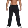 Pantalon de Jogging pour hommes, couleur unie, léger, survêtement, loisirs, sport, taille élastique, avec poches et cordon de serrage