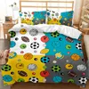 Ensembles de literie Ensembles de cadeaux pour garçons Baseball3D Imprimé Coloré Couverture de couette douce El Qualité Microfibre Personnalisé King Size Ball Couette