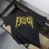 Camicia da uomo firmata Fenjia T-shirt a maniche corte in puro cotone per uomo Estate 2024 Nuova marca alla moda Abbigliamento per ragazzo adolescente Fkyp