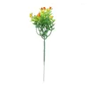 装飾的な花緑の人工ベリーホームデコプラスチック屋外の装飾装飾の風景花瓶1枝