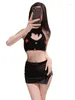 Work Dresses Sexy Female Lingerie Uniform Passionate Short Skirt Mature Charm Elegant Seductive Nightclub Set IRY9