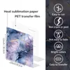 Window Stickers XFX Blue Textured Marble Infusible Transfer Ink Sheet 12x12" Sublimation Paper For Cricut Joy Mug Press T-shirt