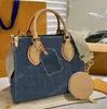 Nowa moda luksusowa marka klasyczna wysokiej jakości kobiety projektanci torba weekendowa wiosna i letnia torba na torbę z okrągłym portfelem na ramię torebka torebka