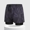 Men's Swimwear Men Anti-embarrassing Elastic Waist Swimming Trunks Quick Dry Double Layer Swim Shorts With For Water