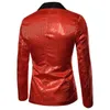 Blazer dourado brilhante decorado, jaqueta para homens, clube noturno, formatura, traje masculino, traje de palco para cantor 240304