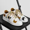 Casual Shoes Women White PU Leather 2024 Spring Men And Sneakers Flats Unisex Couple Big Size 43 44