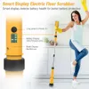 Qimedo 1200 RPM Spin Scrubber, Highly Powerful Cordless Cleaning Brush Smart Display, Electric Tile Floor with 8 Brushes, Battery Powered Shower Scrubber