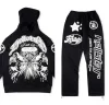 Mens Designer Hoodies Men Hoodies Pullover Hellstar Black Sports Suit Yoga Hoodi Printing Street Hip-Hop Sweatshirts