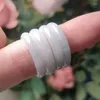 Cluster Rings Myanmar Jadeite Ring Men Women Fine Jewelry Accessories High Grade A Burma Jades Natural Stone Anillos Mujer