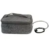 Vaisselle USB chauffage boîte à déjeuner sac multi-fonction usage quotidien sacs à Bento réutilisables tissu cationique extérieur pratique portable