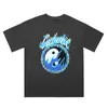 Men's T-Shirts Casual Style New Fashion Wear Streetwear Brand Tai Chi Vintage Loose T Tshirt Summer Hip Hop Unisex Tee Retro Print Tops J240319