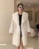 Futra kobiet sztuczne futro nowe nowe damskie zimowe noszenie długie damskie noczynowe polarowe ciepło długi płaszcz zagęszczony pluszowy leniwy płaszcz