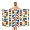 Serviette fleurs Orla Kiely Vintage plage personnalisée abstraite scandinave lin doux microfibre serviettes de bain