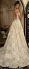 Berta Spring Suknie ślubne z ramion bez pleców 3D Floral Applique Plus Size Cearsy Beach Suknie ślubne