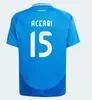 3xl 4xl nsプレーヤー24 25 BonucciサッカージャージJorginho Insigne Verratti Men Kids Football Shirts Chiesa Barella Chitalia Faiellini Pellegrini Italys EuropeanCup