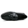 Skor Slip On Dress Shoes For Men Formal Shoes Business Man Loafers Elegant Social Shoe Mane Flat Spring Footwear Plus Size 3848