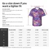 Men's Casual Shirts Flare Horse Beach Shirt Wild Horses Riding On Purple Pattern Hawaii Men Classic Blouses Short-Sleeve Y2K Funny Top