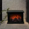 Decorative Figurines 1 Set Fake Fireplace Light Excellent Practical LED Battery Powered Night Decor For Bedroom