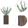 Vases Handcrafted Wood Planter Wall Flower Rustic Wooden For Farmhouse Decor Room Bedroom Office Greenery Plants