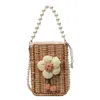 Bag Casual Straw Basket Practical And Elegant Shoulder Bags Drawstring Crossbody Purse Handbag For Women