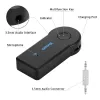3,5 mm streaming Bluetooth Audio Music Receiver Car Kit Stereo BT 3.0 Portable Adapter Auto Aux A2DP för handsfree telefon Mp3 ll