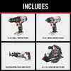 20V MAX Power Tool Combo Kit, 6-Tool Cordless Power Tool Set with 2 Batteries an