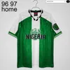 Retro Nigéria 1994 Home Away Jerseys Kanu Okocha Finidi Nwogu Futbol Kit Vintage Football JERSEY Camisa Clássica 1996 1998 Hotsoccer