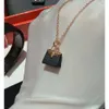 Luxury Jewelry Hemes Necklace 2023 h Pendant New Kelly Black Gold Bag Necklace High Version Kelly Handbag Same Style