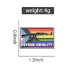 Broche de bandeira do orgulho lgbtq defender trans igualdade esmalte pino decorativo lapela jaqueta crachá acessório joia presente para amigos gays