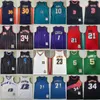 Throwback Basketball Vintage Jersey Retro Hakeem Olajuwon 34 Shareef Abdur Rahim 3 Charles Barkley 34 Carmelo Anthony 15 Chauncey Billups 1 Steve Smith 8 Men Sale