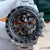 Latest Top Fashion Mens Skeleton watch 116500 116520 Openworked dial automatic movement No chronograph Men Rose Gold Cool sport wr249x