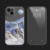 Snowy Mountain Scenery Phone Case for iPhone 15 14 13 Pro 12 11 Pro Xs X XR Max 8 7 SE Strong Silicone Cases Soft Back Cover