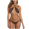 Sexy set womens sexy fishing net bikini transparent bikini dünne thong sexy unterwäsche zurückgezogener spitze sexy dessous women Körper 24319