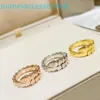 2024 Jewelry Designer Brand Band Rings Fengxin Open Snake Bone Womens and Goddess Style Colorless Ring