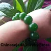 Bracelets à maillons véritable Bracelet de Jade vert naturel femmes hommes bijoux fins Bracelet réel Jades pierre perles élastique perlé bijoux cadeau