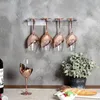 Kök förvaring klar akryl vingglashållare vägg monterad under skåp hängande rack champagne för fest