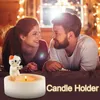 Candle Holders Cartoon Holder Cute Dom Home Prezent Odeporacja ciepła Odporna na świecznik rzemiosła E2v0