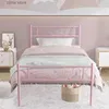 Other Bedding Supplies Double bed frame metal platform heavy-duty steel plate storage rack under the bed Y240320