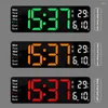 Wanduhren 13 Zoll Digitaluhr Automatische Helligkeit Dimmer Timer Countdown Lichterkennung mit Fernbedienung für Zuhause Wohnzimmer