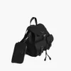 Wholesale Retail Brand Fashion Handbags Family Backpack 2-in-1 High Quality Parachute Nylon Drawstring Triangle Label Casual Womens Waterproof Book Bag