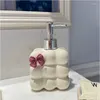 Dispensador de sabão líquido cerâmica arte baleia loção garrafa animal caracol acessórios do banheiro chuveiro doméstico gel independente