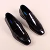 Sapatos de vestido - estilo overshoes para homens couro patente cor brilhante feito de estilo de desgaste de trabalho genuíno