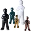 Decoratieve beeldjes moderne keramische figuur sculptuur ambachtelijke slaapkamer ornament abstracte kunst mensen standbeeld porselein decoratie cadeau thuis