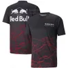 Homens camisetas 2024 F1 Team Red Racing RB18 Team Men_s Extreme Sports Formula One Fan T Shirt Women_s Bull Transpir