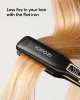 Glätteisen KIPOZI Haarglätter 139 Titan-Flacheisen 1,75 Zoll breite Platte mit LCD-Display, einstellbarer Temperatur und Dual-Spannung