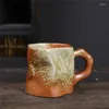 Canecas Estilo Japonês Forma Irregular Caneca Elegante Café Grosso Leite Chá Xícara Chinês Qualidade Cerâmica Artesanato