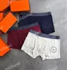 Varumärke Boxed Underligce Sexy Mens Briefs Desinger Letter Printed Underwear High Quality Cotton Boxers