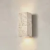 Lámpara de pared Wabi Sabi Led cuadrado minimalista nórdico hormigón luz vestíbulo dormitorio restaurante cabecera diseñador cocina decoración